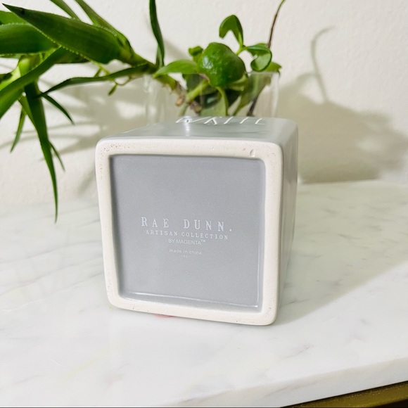 New Rae Dunn Write ceramic pen pencil cup. Gray - Picture 4 of 4